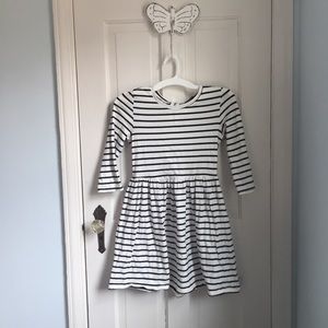 Black and White Striped Dress 🌷